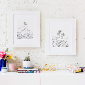Swirling Girl No. 1 Art Print