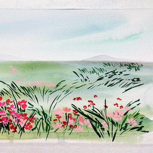 Wildflower Meadow Symphony Art Print