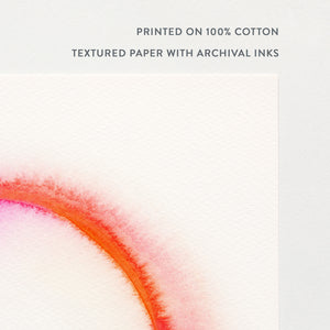 Circular in Pink and Blue Art Print