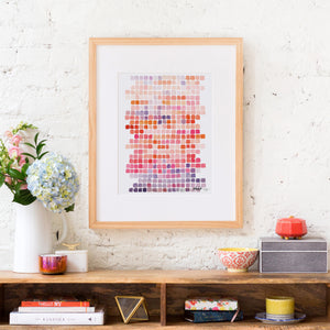 Color Shift in Magenta Art Print