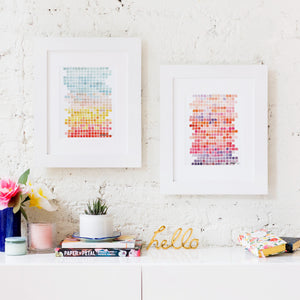 Color Shift in Magenta Art Print