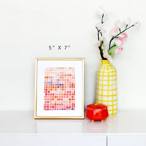 Color Shift in Magenta Art Print