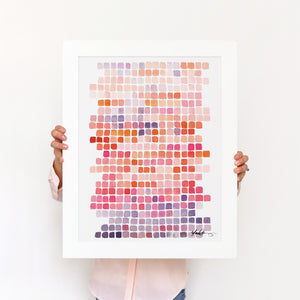 Color Shift in Magenta Art Print