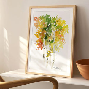 Autumn Birch Art Print