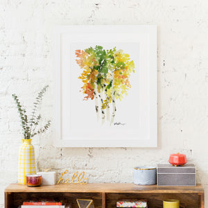Autumn Birch Art Print