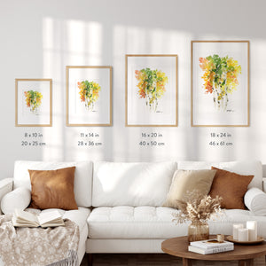 Autumn Birch Art Print