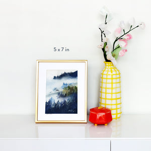 Forest in Indigo Art Print