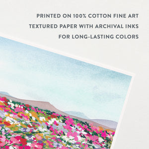 Wildflower Meadow Symphony Art Print