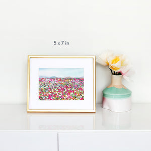 Wildflower Meadow Symphony Art Print