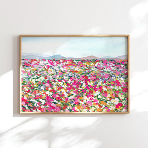 Wildflower Meadow Symphony Art Print