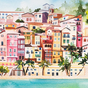 Menton, France Art Print