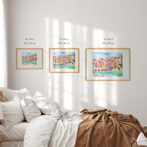 Menton, France Art Print