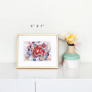 Nebula in Crimson Art Print
