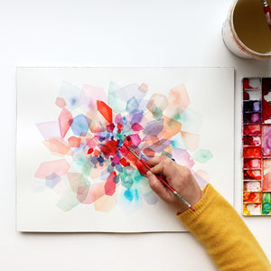 Nebula in Crimson Art Print