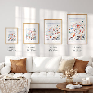Oia, Greece Art Print