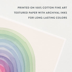 Rainbow in Violet Art Print