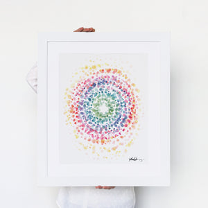 Swirl in Rainbow No. 1 Art Print