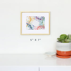 Swirl in Rainbow No. 2 Art Print