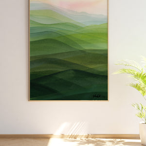 Rolling Hills No. 1 Art Print