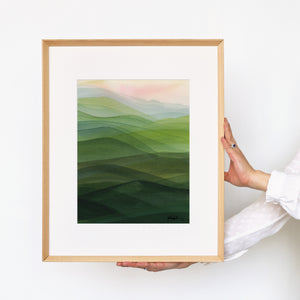 Rolling Hills No. 1 Art Print