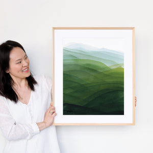 Rolling Hills No. 3 Art Print