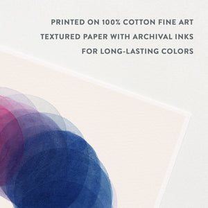 Rotation in Cobalt Art Print