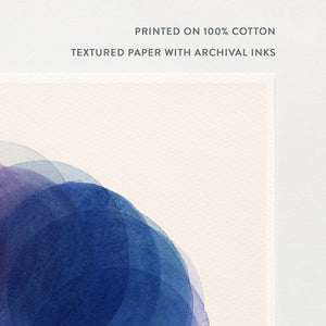 Rotation in Cobalt Art Print