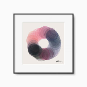 Rotation in Plum Art Print