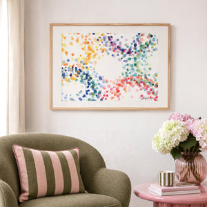 Swirl in Rainbow No. 2 Art Print