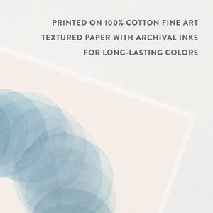 Rotation in Sky Blue Art Print