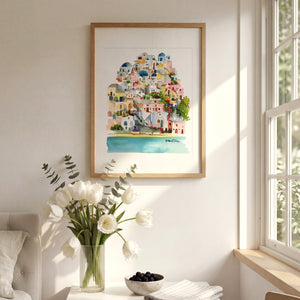 Santorini, Greece Art Print