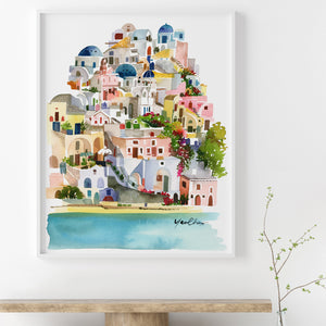 Santorini, Greece Art Print