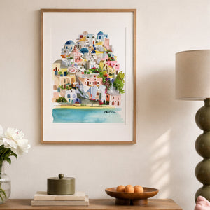 Santorini, Greece Art Print