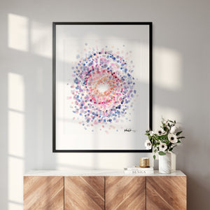 Swirl in Fuchsia Art Print