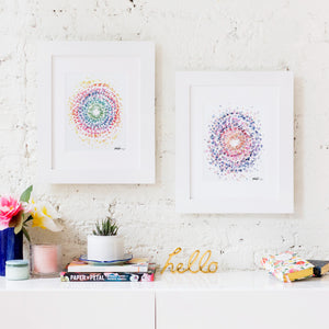 Swirl in Fuchsia Art Print