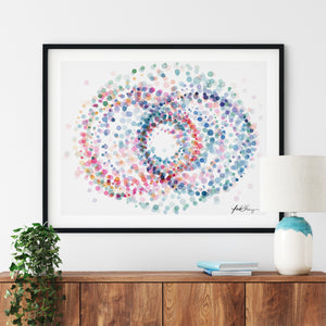 Swirl in Nebula Art Print