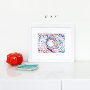 Swirl in Nebula Art Print