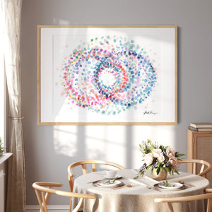 Swirl in Nebula Art Print