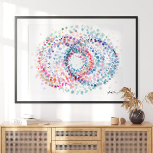 Swirl in Nebula Art Print