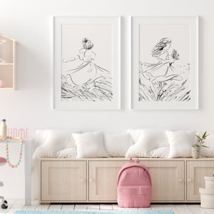 Swirling Girl No. 1 Art Print