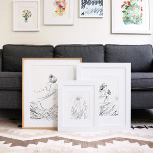 Swirling Girl No. 1 Art Print