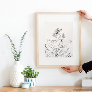 Swirling Girl No. 2 Art Print