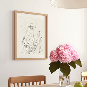 Woman in Grass No. 1 Art Print