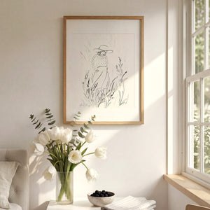 Woman in Grass No. 1 Art Print